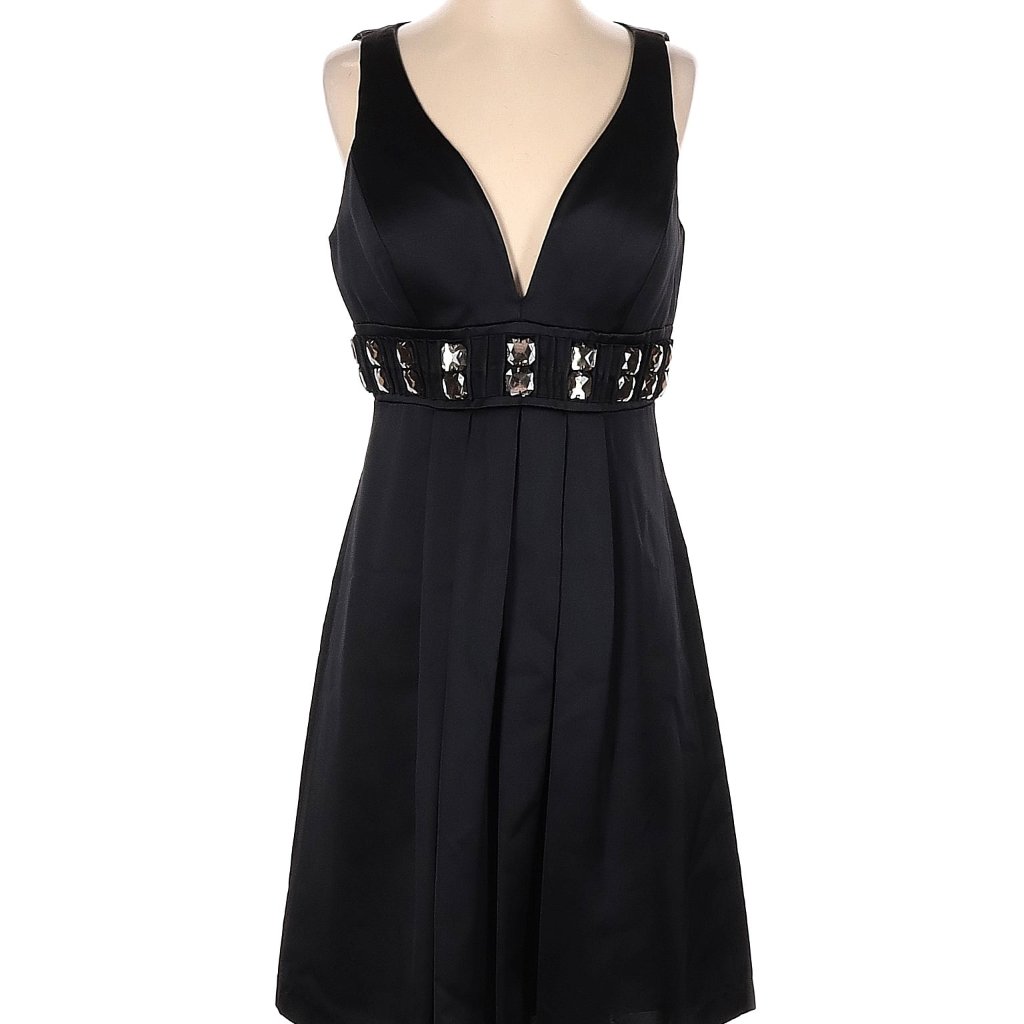 Badgley Mischka Black Size S Cocktail Dress